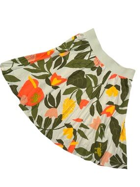 Tea Collection Girls Floral Skater Skirt Size 10 Lined 100% Cotton